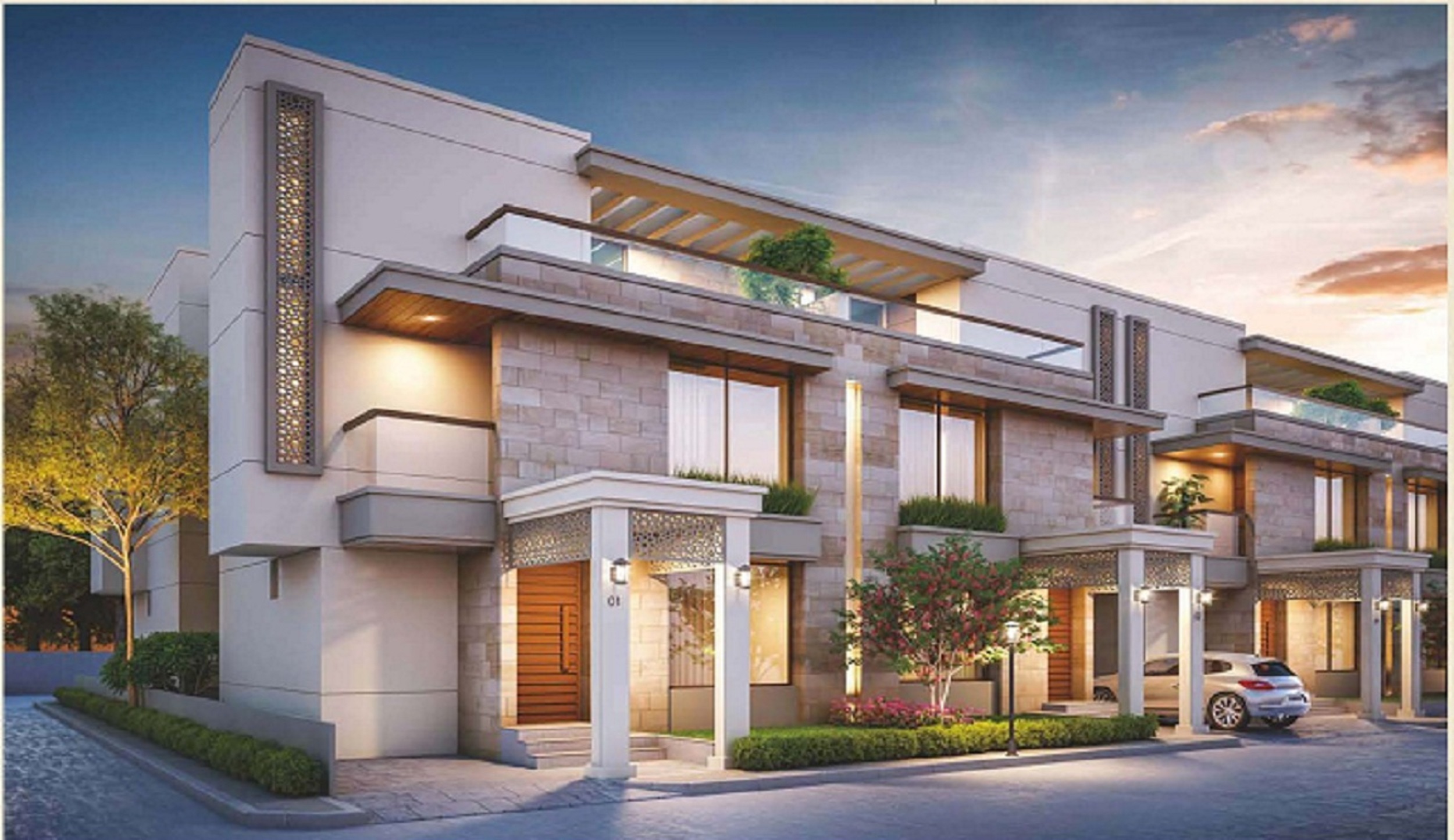 CR/4056 4 BHK Triplex For Sale in Vasna-Bhayli Road, Vadodara.