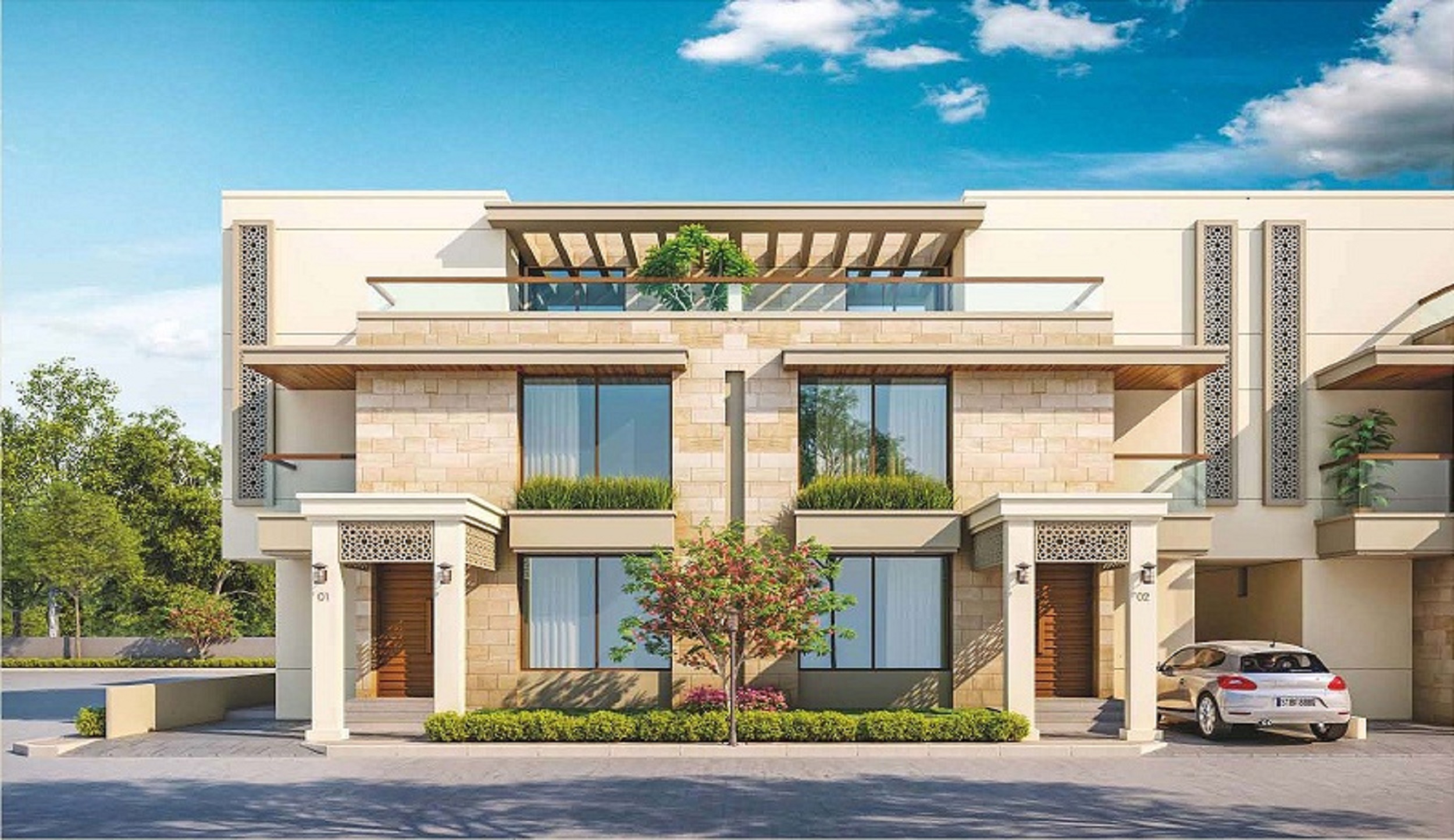 CR/4056 4 BHK Triplex For Sale in Vasna-Bhayli Road, Vadodara.