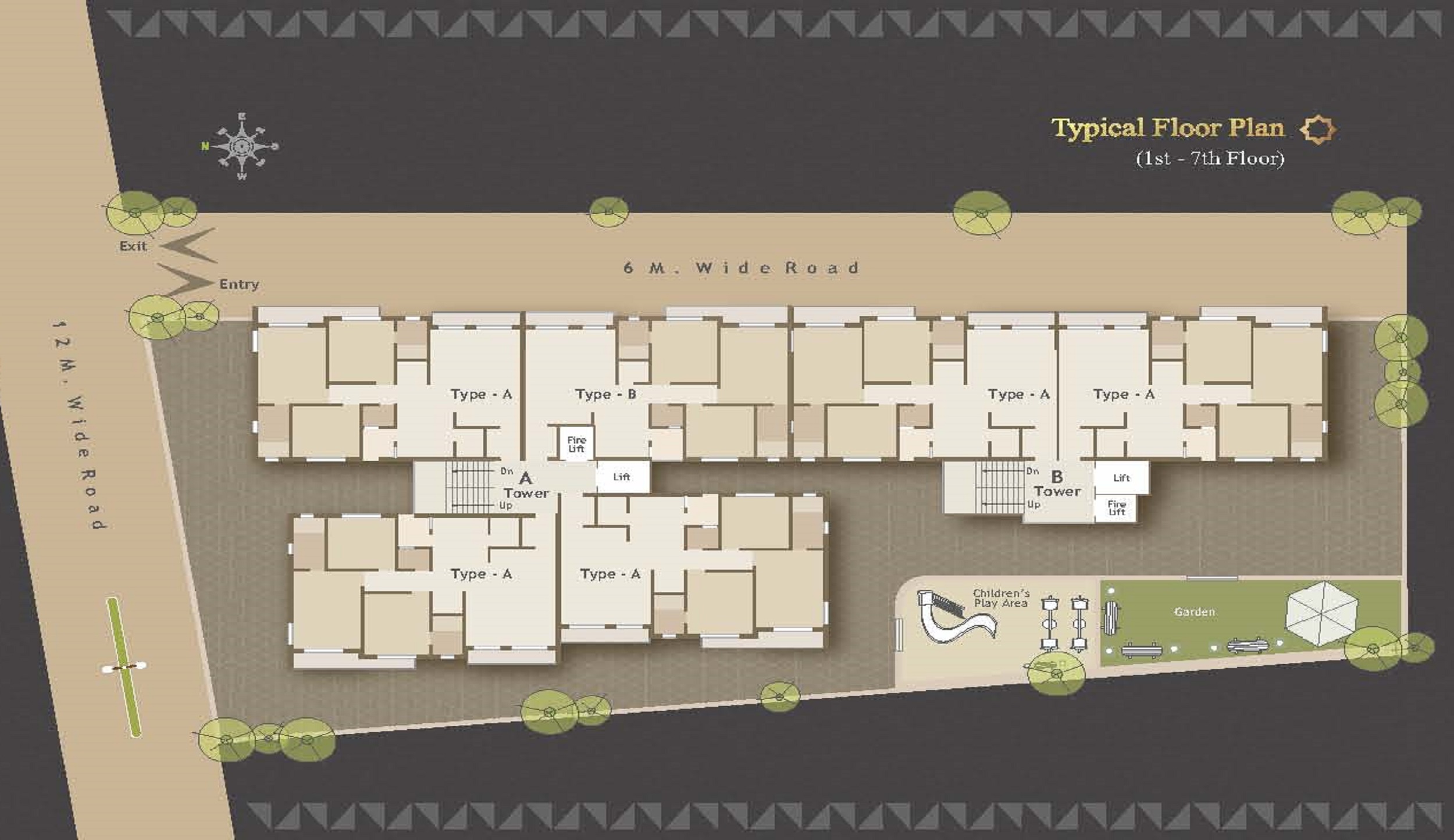 CR/3838 3 BHK Flat For Sale in Vasna road, Vadodara.