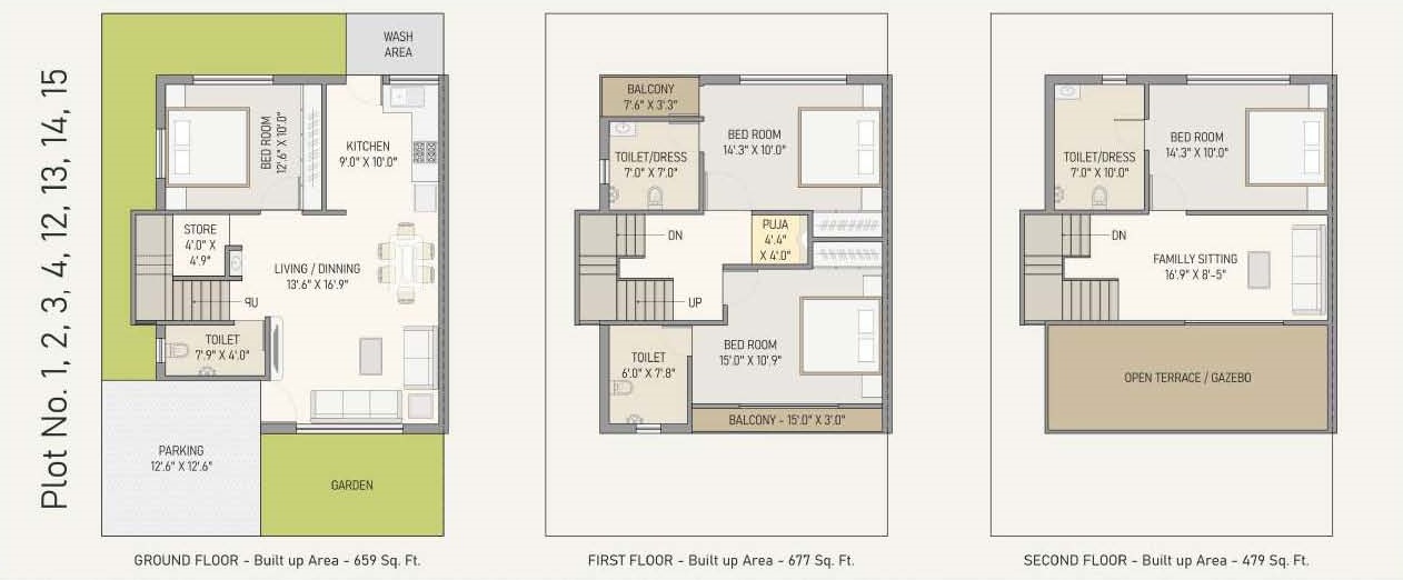 CR/4165 4 BHK  Triplex For Sale in Bill-Chapad Road, Vadodara.