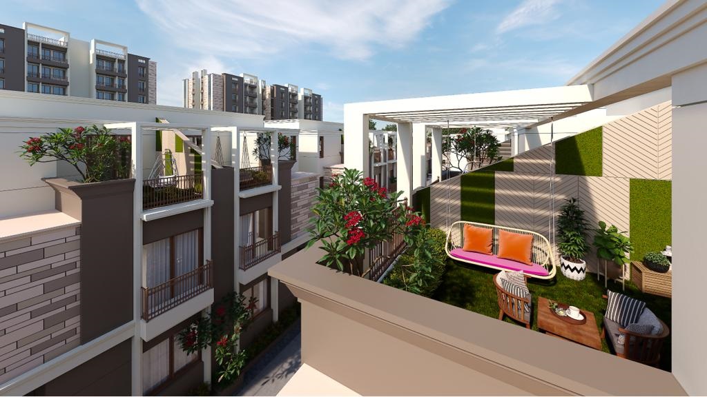 CR/4220B  4 BHk Triplex For Sale in Kalali, Vadodara.