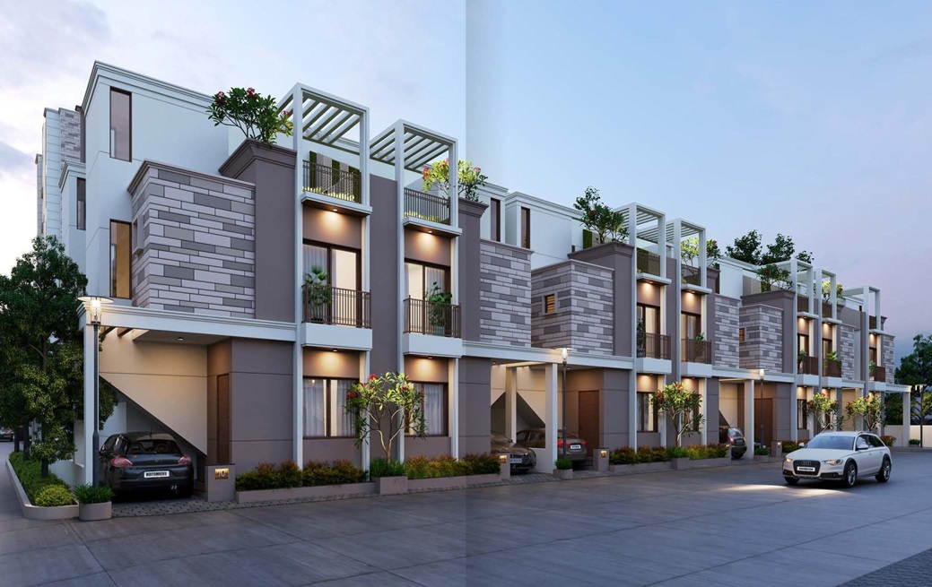 CR/4220B  4 BHk Triplex For Sale in Kalali, Vadodara.