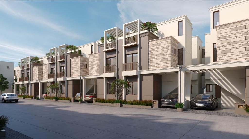 CR/4220B  4 BHk Triplex For Sale in Kalali, Vadodara.