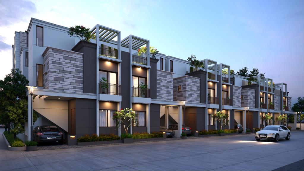 CR/4220B  4 BHk Triplex For Sale in Kalali, Vadodara.