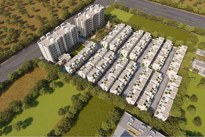 CR/4220B  4 BHk Triplex For Sale in Kalali, Vadodara.
