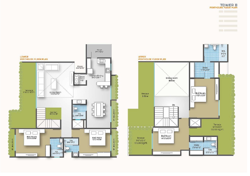 DR/2301B  4 BHK Pent House Sale in Sevasi TP-3, Vadodara.