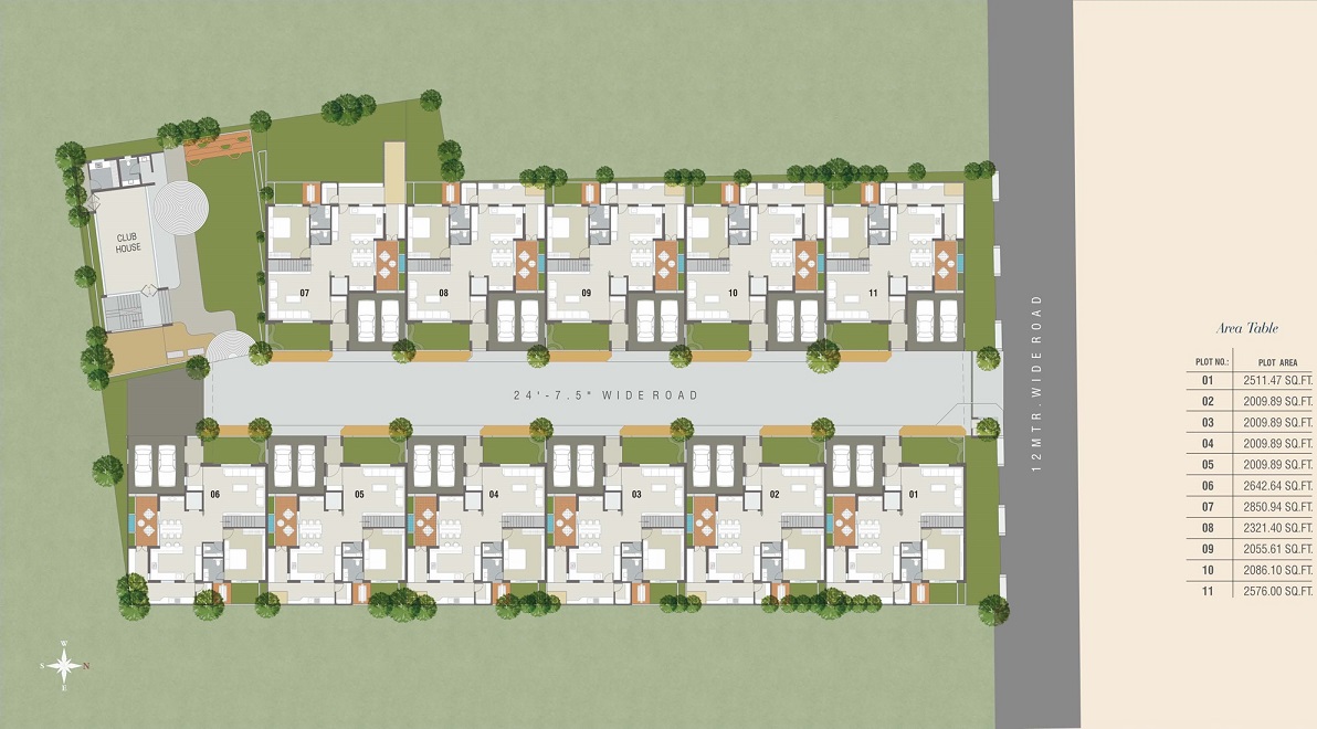 CR/4218  5 BHK Bunglow For Sale in Vasna-Bhayli Road, Vadodara.