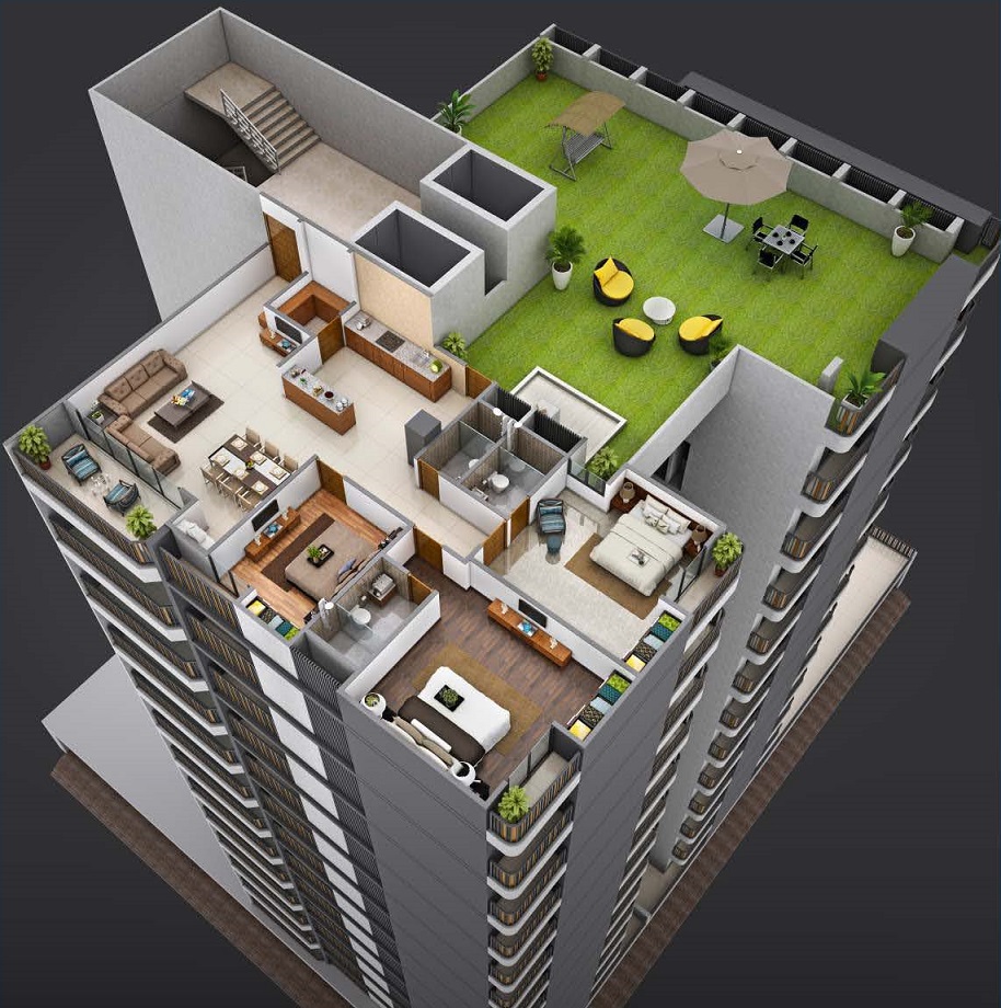 DR/2241  3BHk Flat For Sale in Gotri, Vadodara.