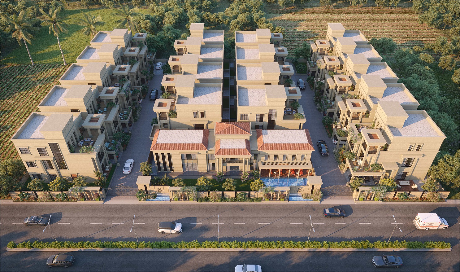 CR/3926  5 BHK Bunglow For Sale in Vasna-Bhayli Road, Vadodara.
