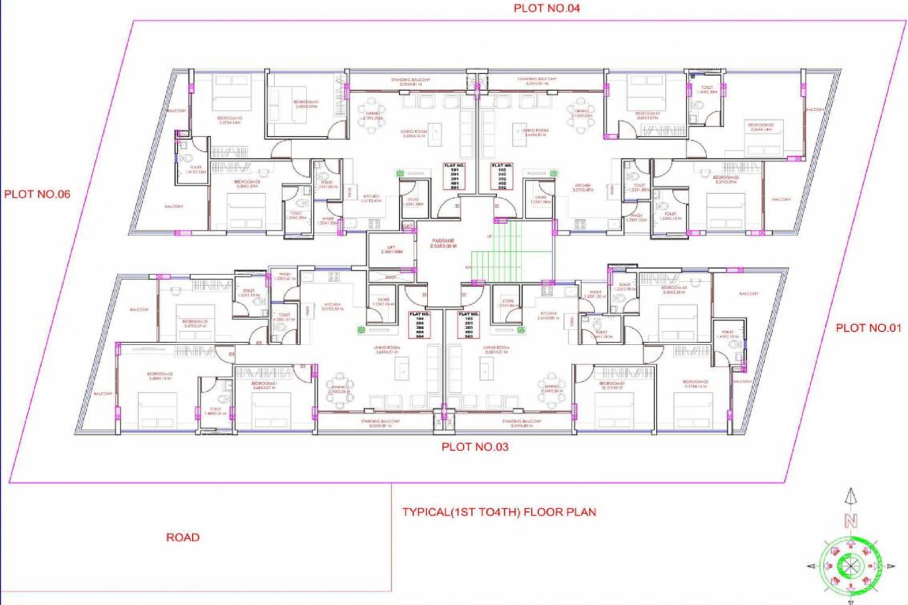 BR/1877 3BHK Flat for Sale in Makarpura, Vadodara