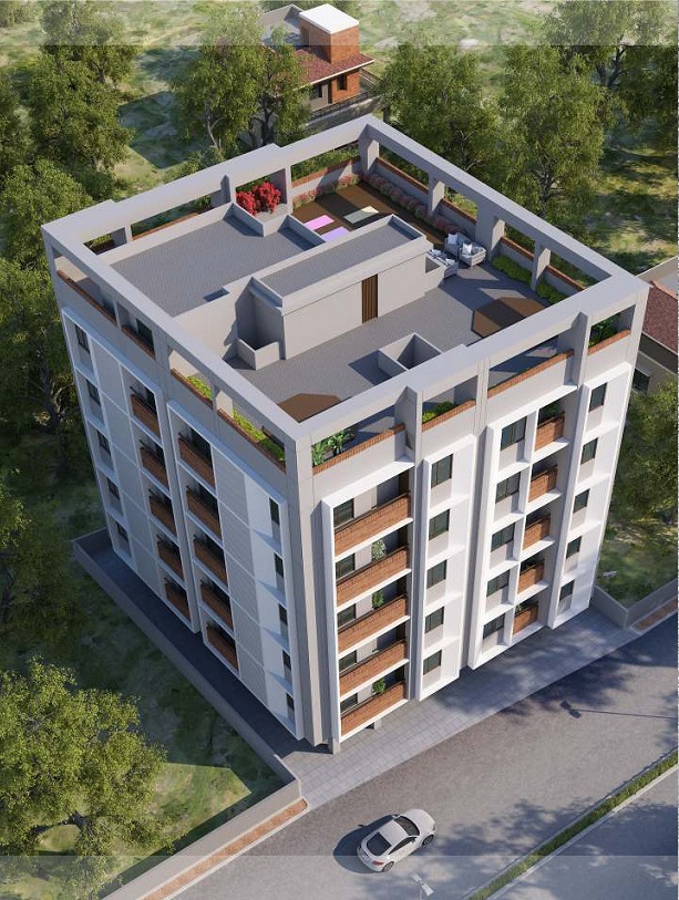 DR/2320 3 BHK Flat For Sale in  Gotri, Vadodara.