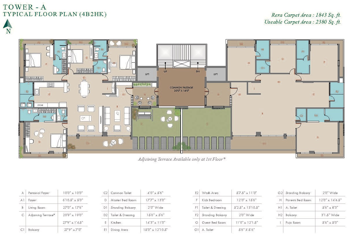 DR/2354 4 BHK Flat For Sale in Gotri, Vadodara.