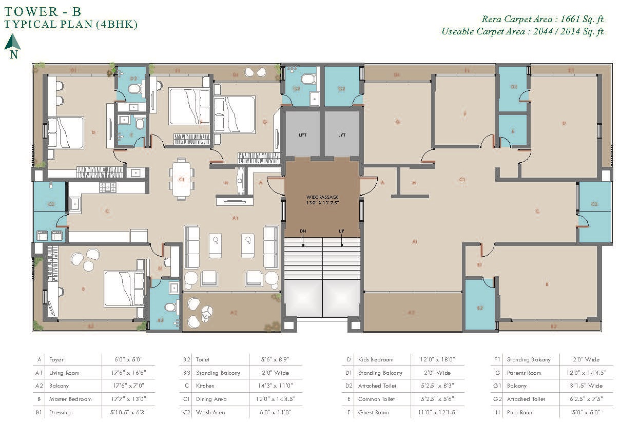 DR/2354 4 BHK Flat For Sale in Gotri, Vadodara.