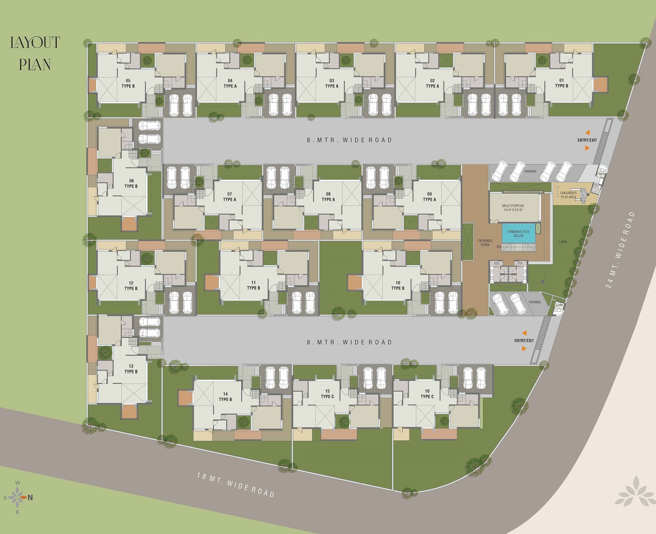 CR/4393 5 BHK Villa For Sale in Vasna-bhayli road, Vadodara.