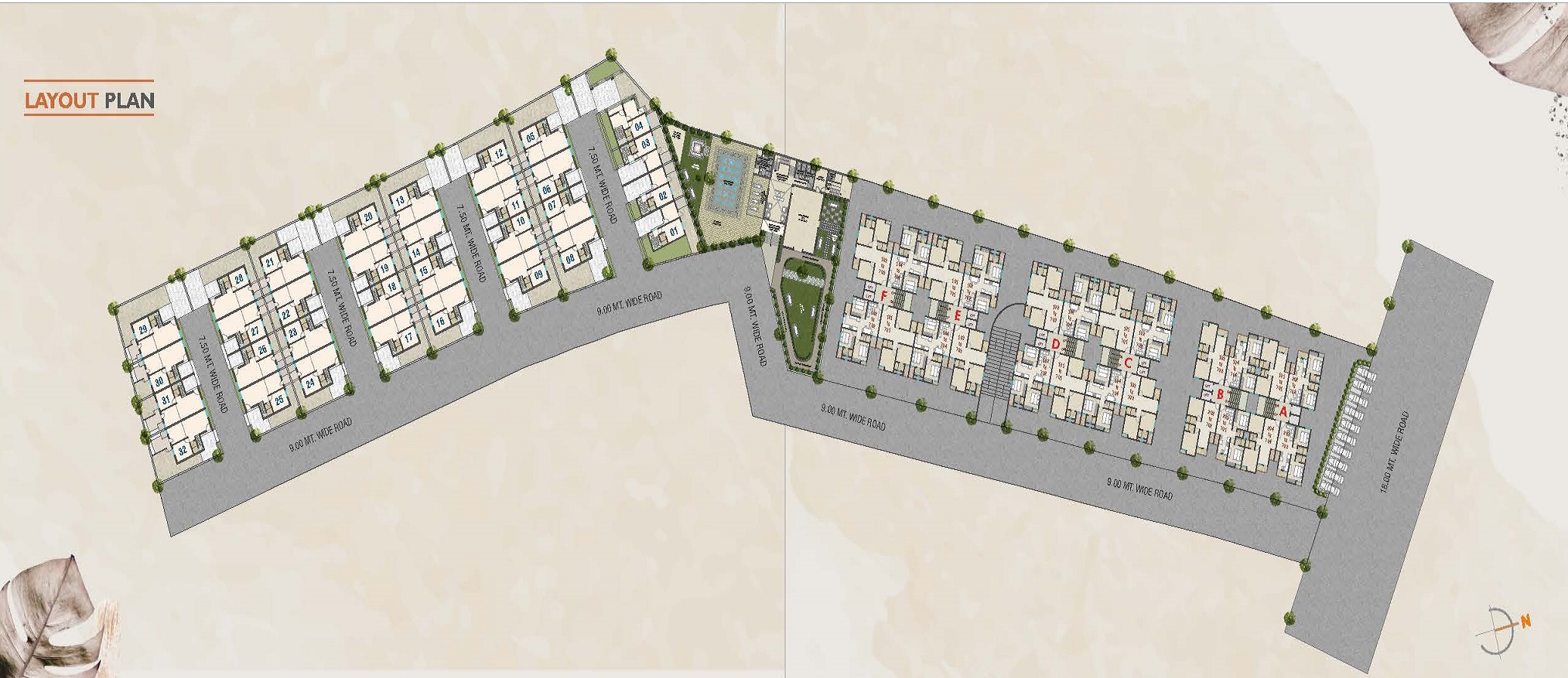 BR/1510A 3BHK Flat for Sale in Tarsali, Vadodara