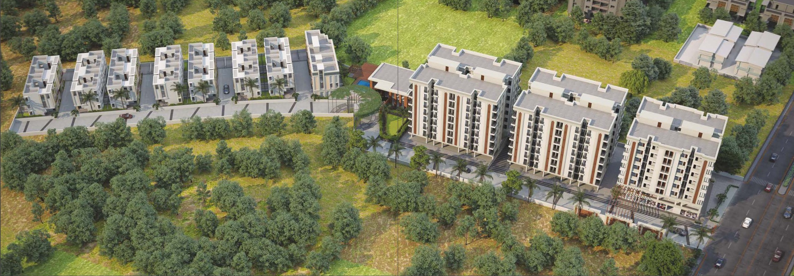 BR/1510A 3BHK Flat for Sale in Tarsali, Vadodara