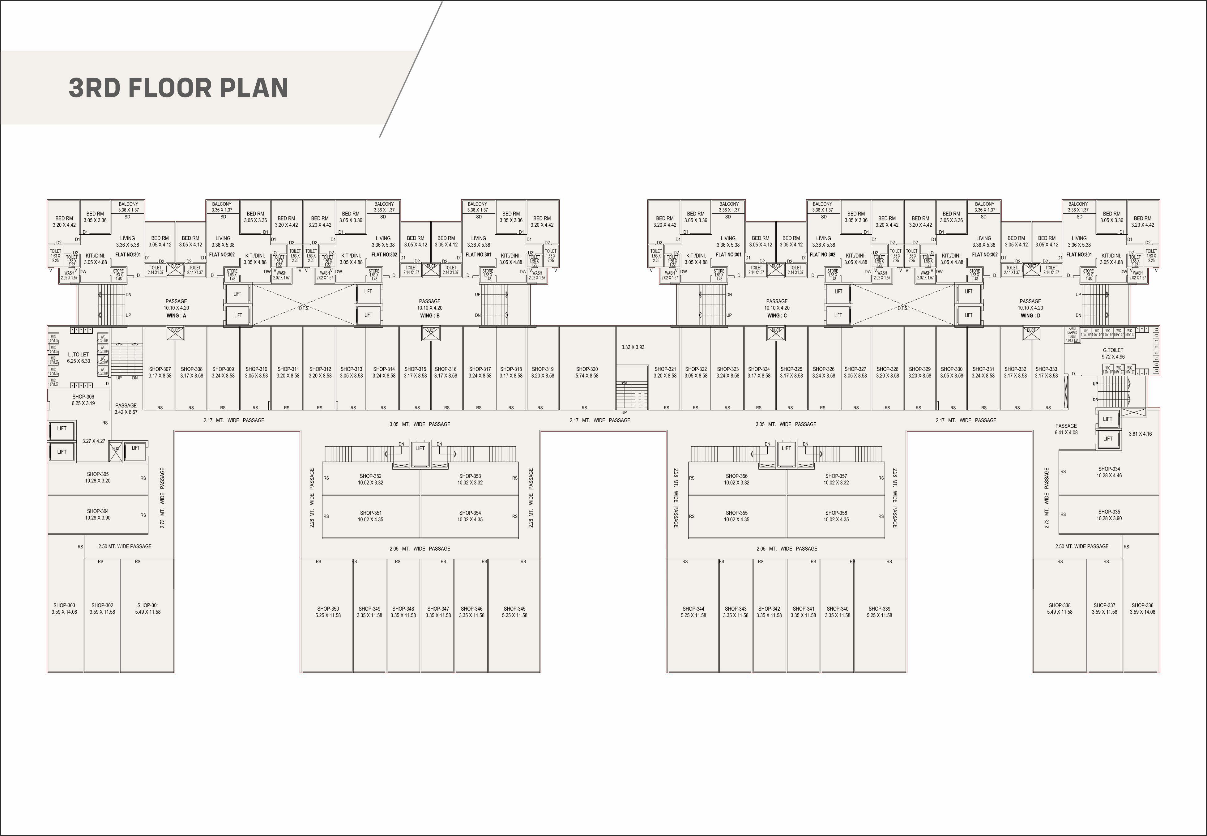 BR/1584 3BHK Flat for Sale in Tarsali, Vadodara