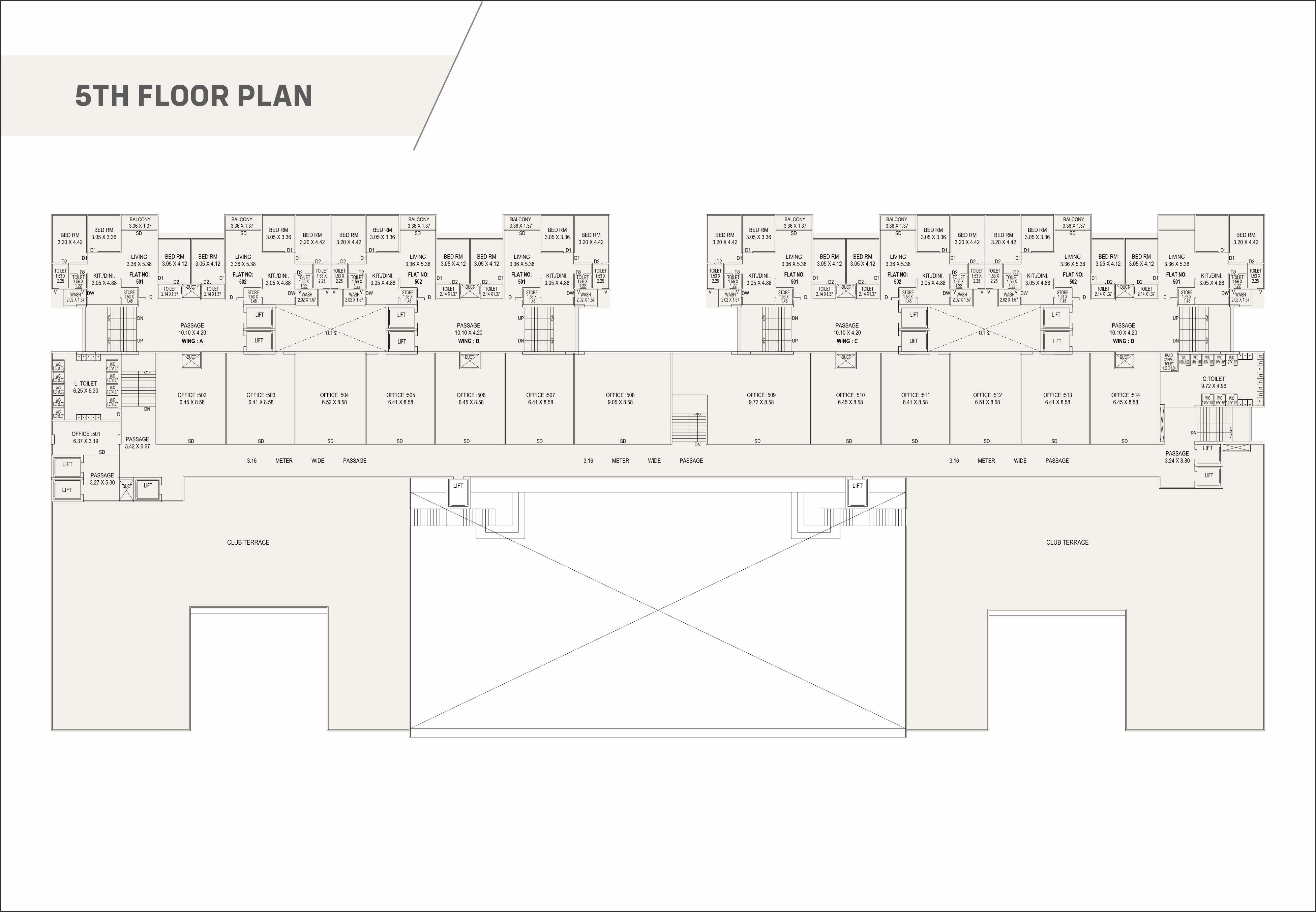 BR/1584 3BHK Flat for Sale in Tarsali, Vadodara