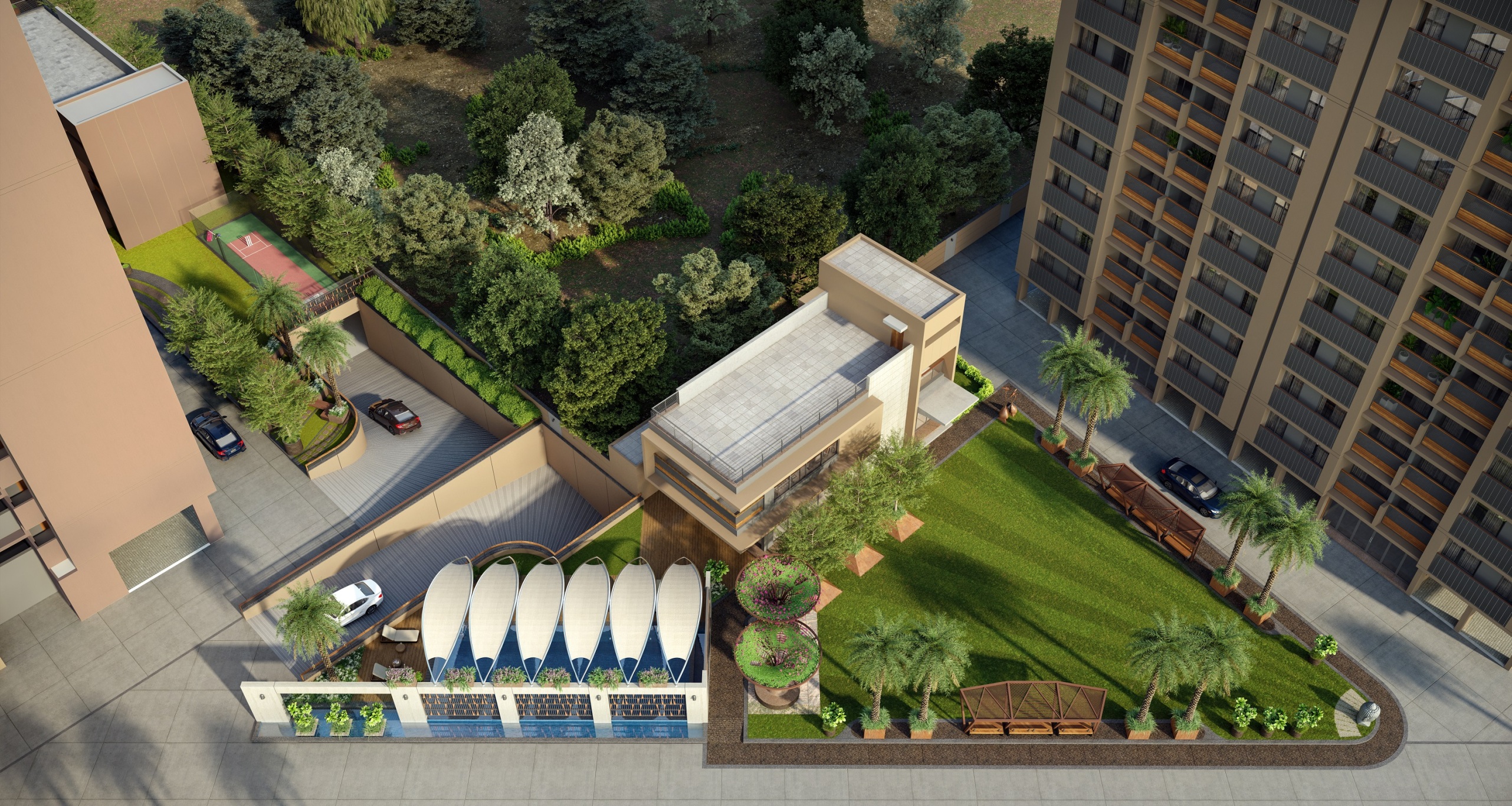 BR/1586A 3BHK flat for Sale in Tarsali, Vadodara