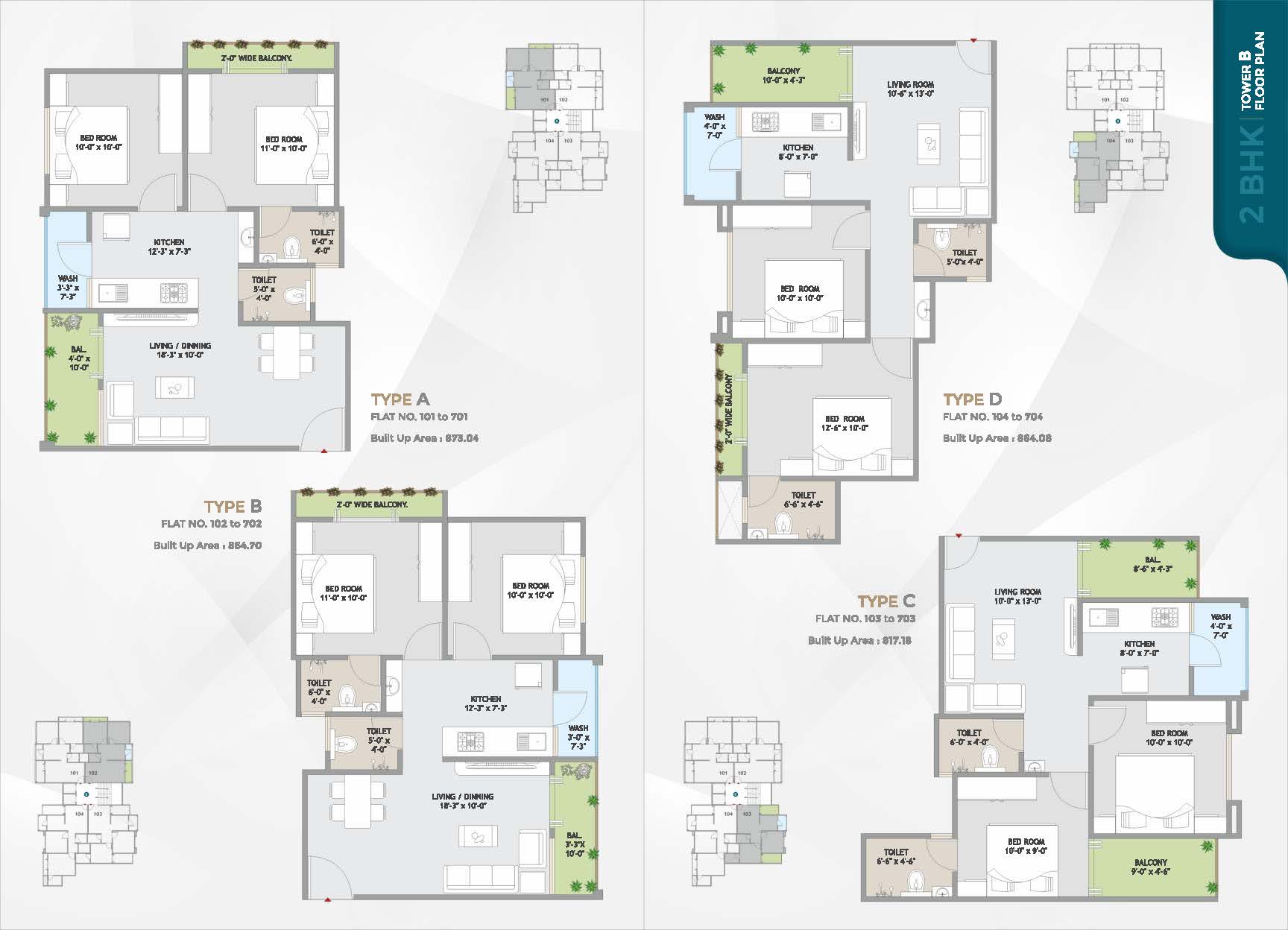 BR/1665 2 BHK flat for sale in Tarsali, Vadodara