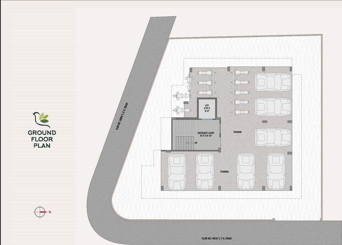 CR/4455  4 BHK Flat For Sale in Akota, Vadodara.