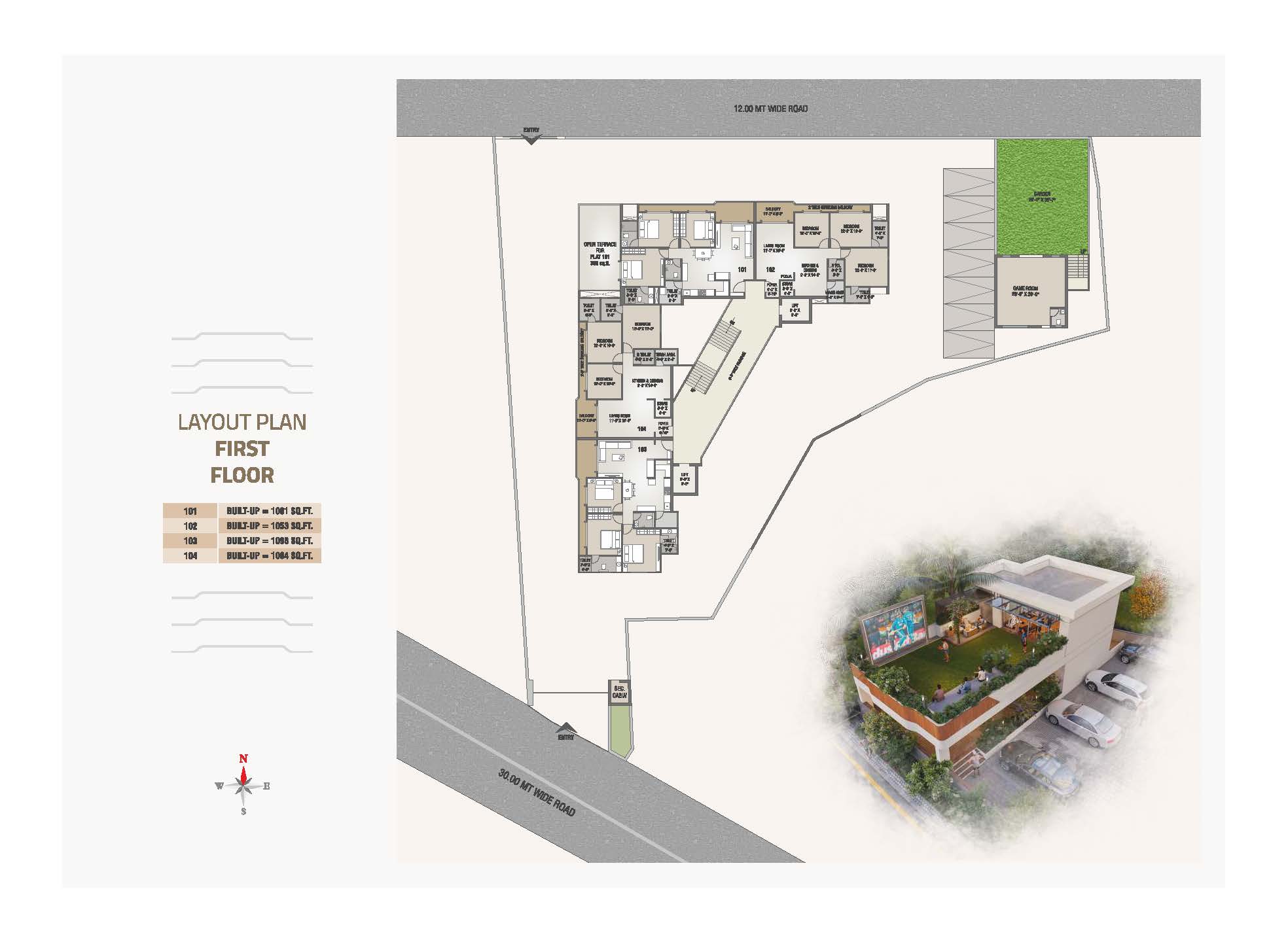 BR/1941 3BHK Flat for Sale in Vadsar, Vadodara