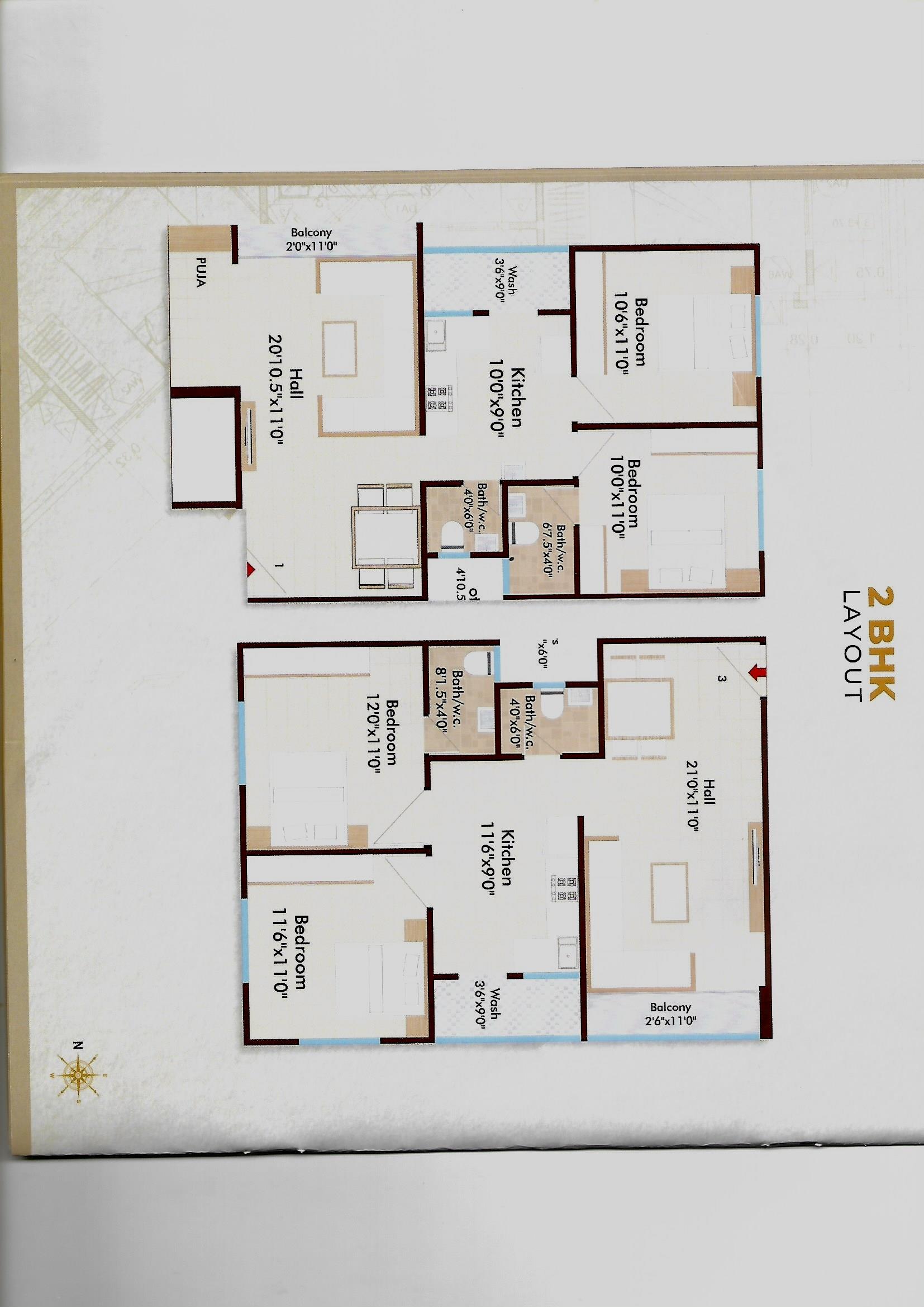 BR/1961 2BHK Flat for Sale in Manjalpur, Vadodara