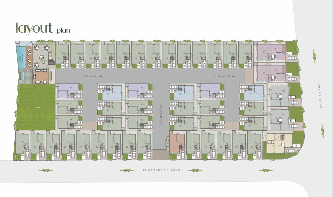 CR/4435 4 BHK bunglow For Sale in Vasna-Bhayli Road, Vadodara