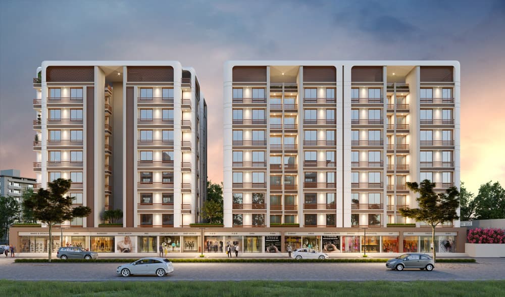 FR/1222A 3BHK Flat for Sale in Sama Savli Road, Vadodara