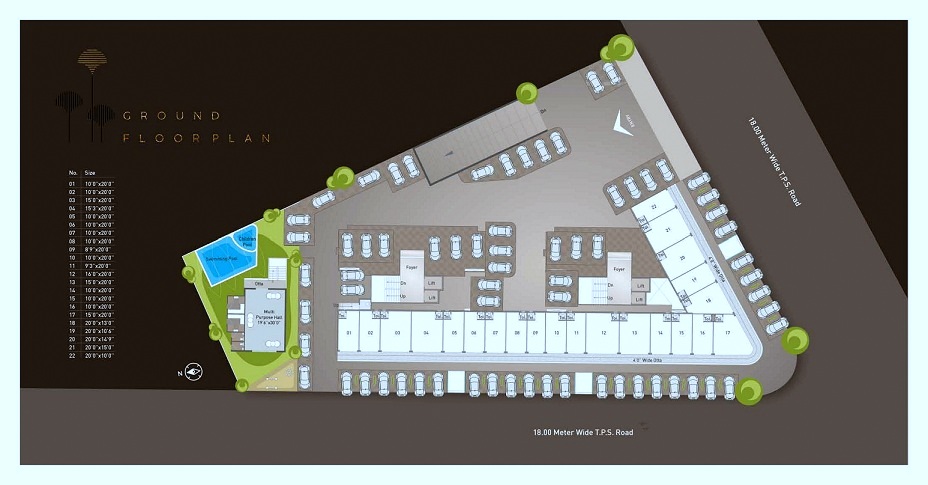 DR/1896  2 BHK Flat For Sale in  Gotri, Vadodara.