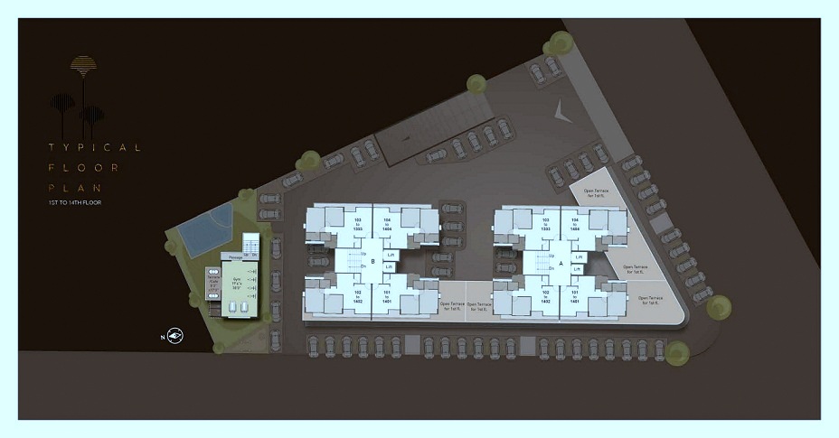 DR/1896  2 BHK Flat For Sale in  Gotri, Vadodara.