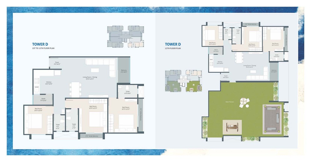 DR/1897  3 BHK Flat For Sale in  Gotri, Vadodara.