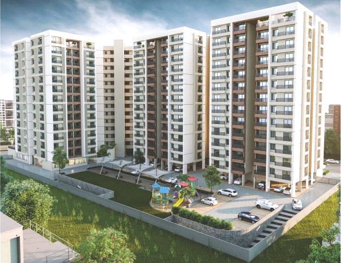 DR/1897  3 BHK Flat For Sale in  Gotri, Vadodara.