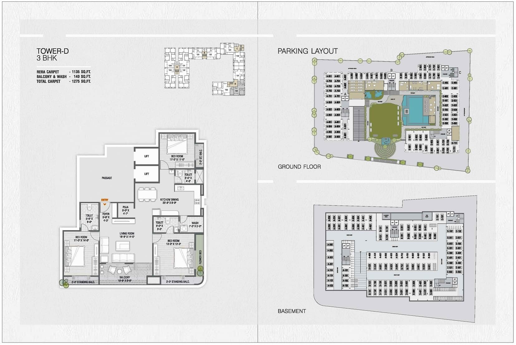 FR/1561 3BHK Flat for Sale in  Sama Savli Road, Vadodara