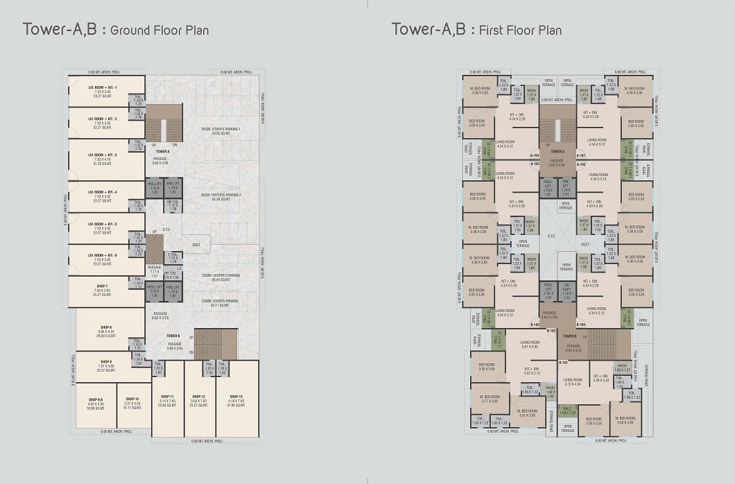 DR/1923  2 BHK Flat For Sale in Gotri, Vadodara.