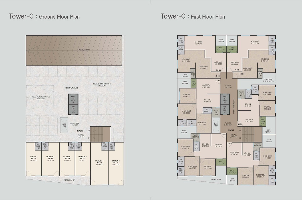 DR/1923A  3 BHK Flat For Sale in Gotri , Vadodara.