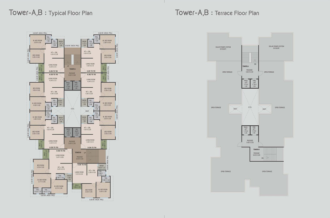 DR/1923A  3 BHK Flat For Sale in Gotri , Vadodara.