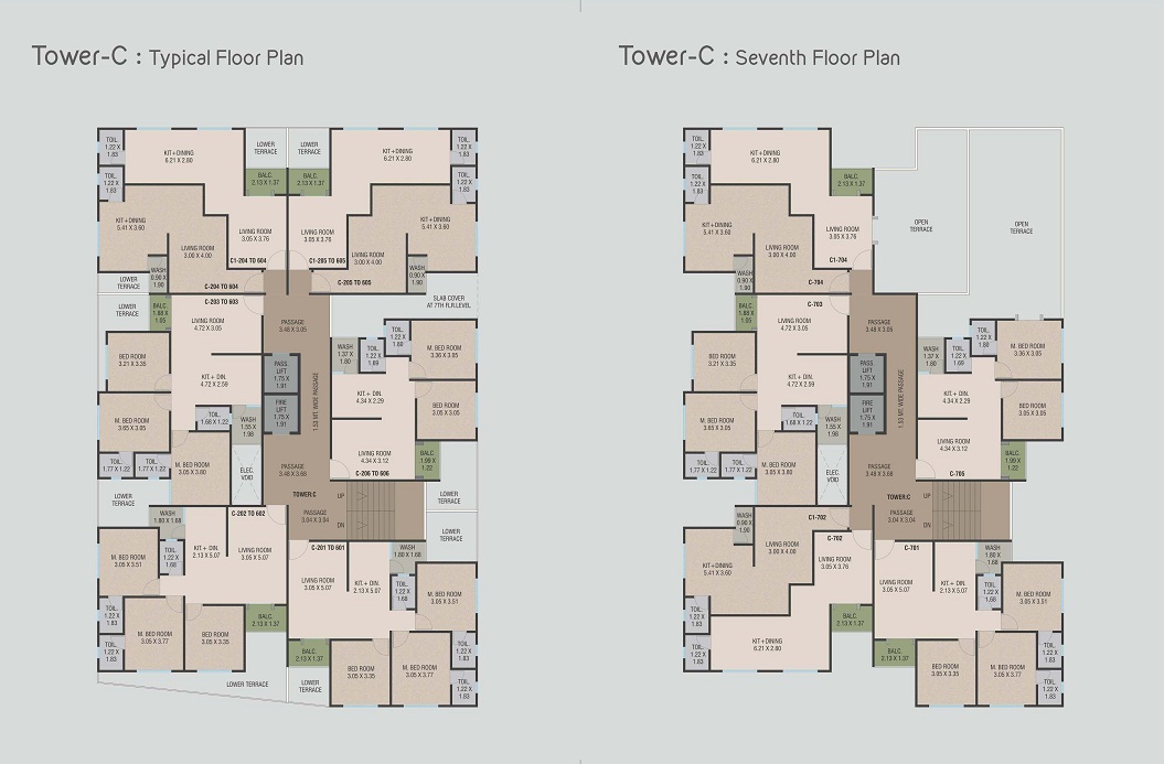 DR/1923A  3 BHK Flat For Sale in Gotri , Vadodara.