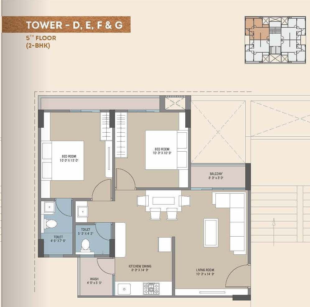 DR/1932  2 BHK Flat For Sale in Sevasi, TP-3, Vadodara.