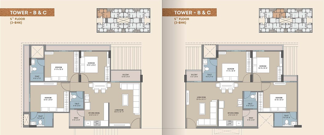 DR/1932A  3 BHK Flat For Sale in Sevasi, TP-3, Vadodara