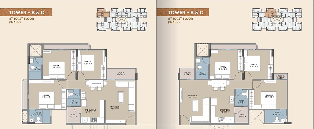 DR/1932A  3 BHK Flat For Sale in Sevasi, TP-3, Vadodara