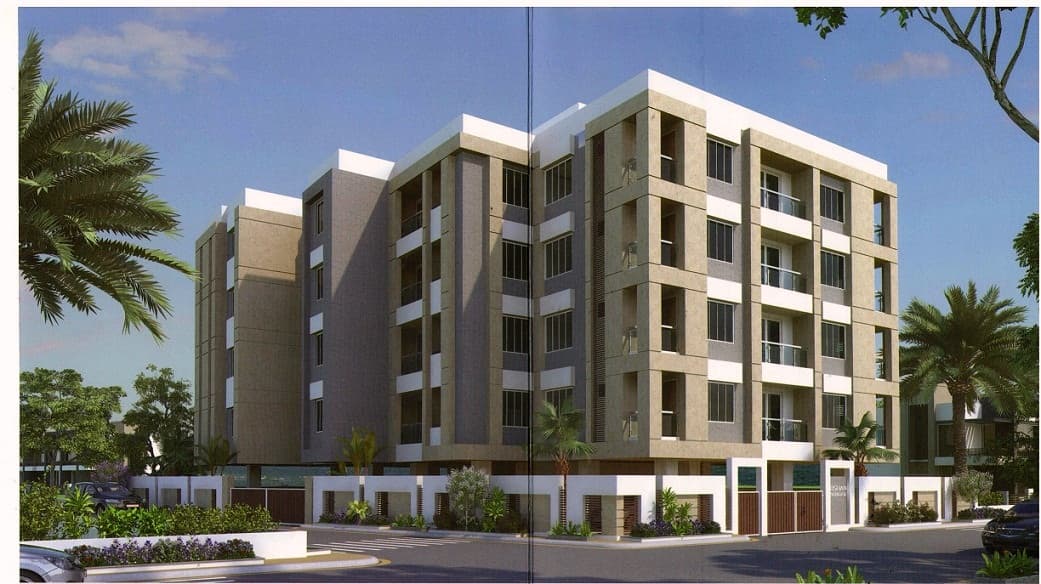 CR/2052 3 BHK Flat For Sale in Akota, vadodara.