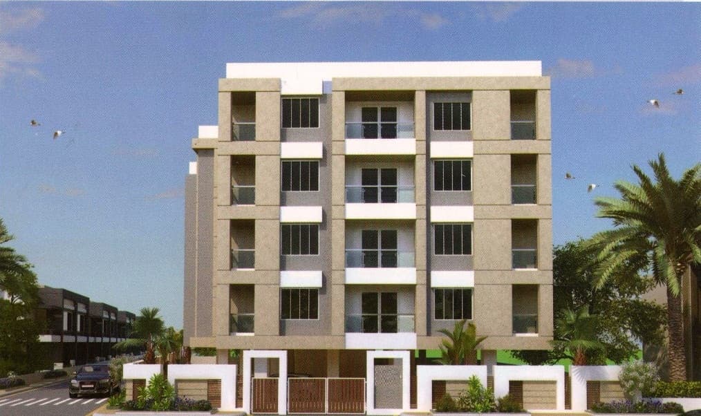 CR/2052 3 BHK Flat For Sale in Akota, vadodara.