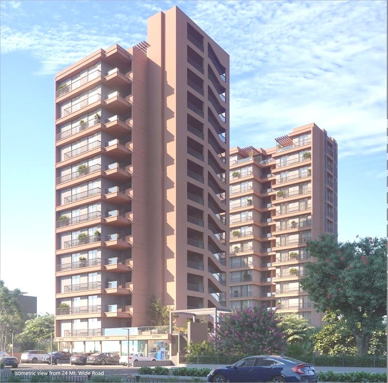 DR/2017  3 BHK Flat For Sale in  Gotri, Vadodara.