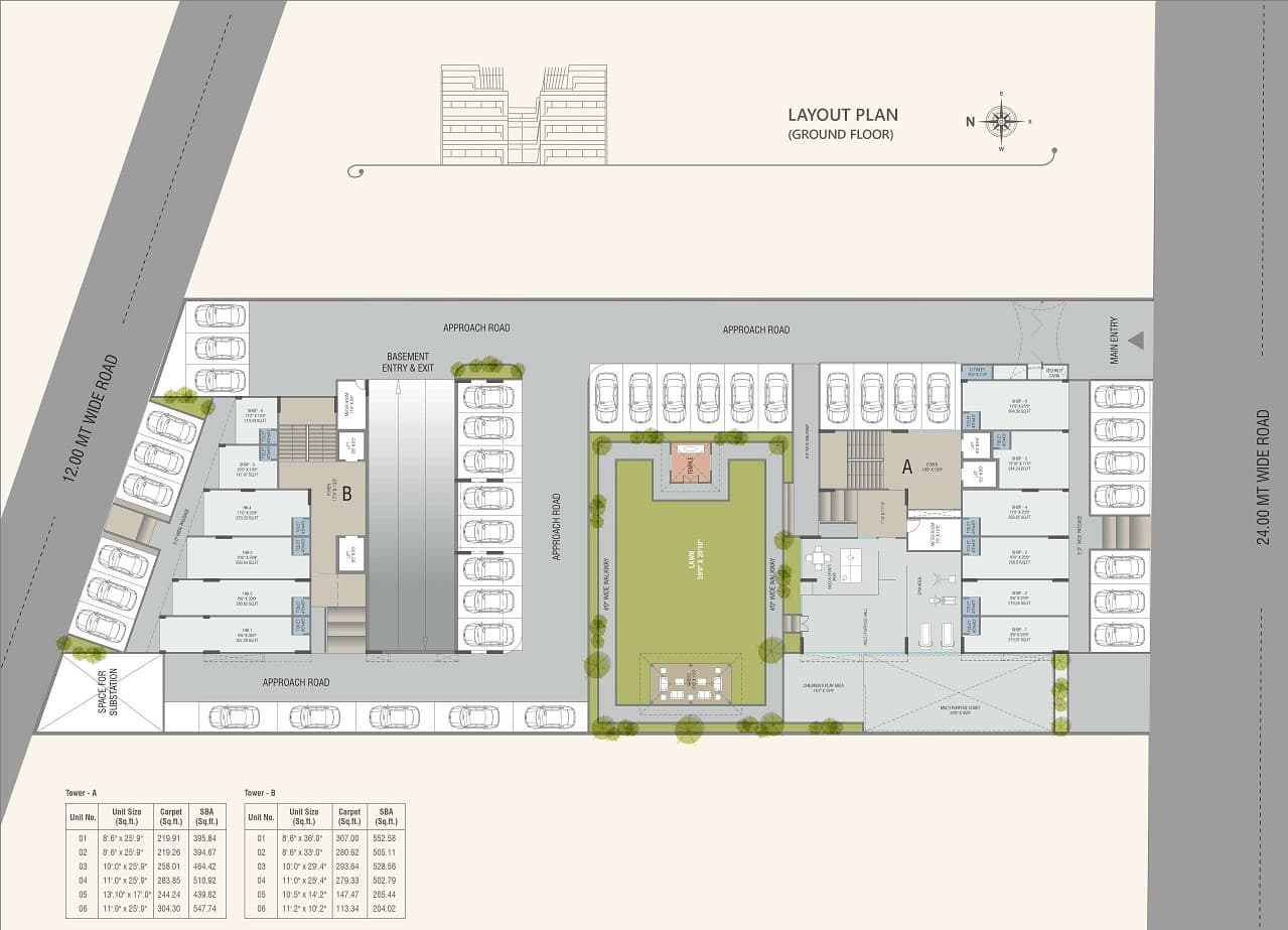 DR/2017  3 BHK Flat For Sale in  Gotri, Vadodara.