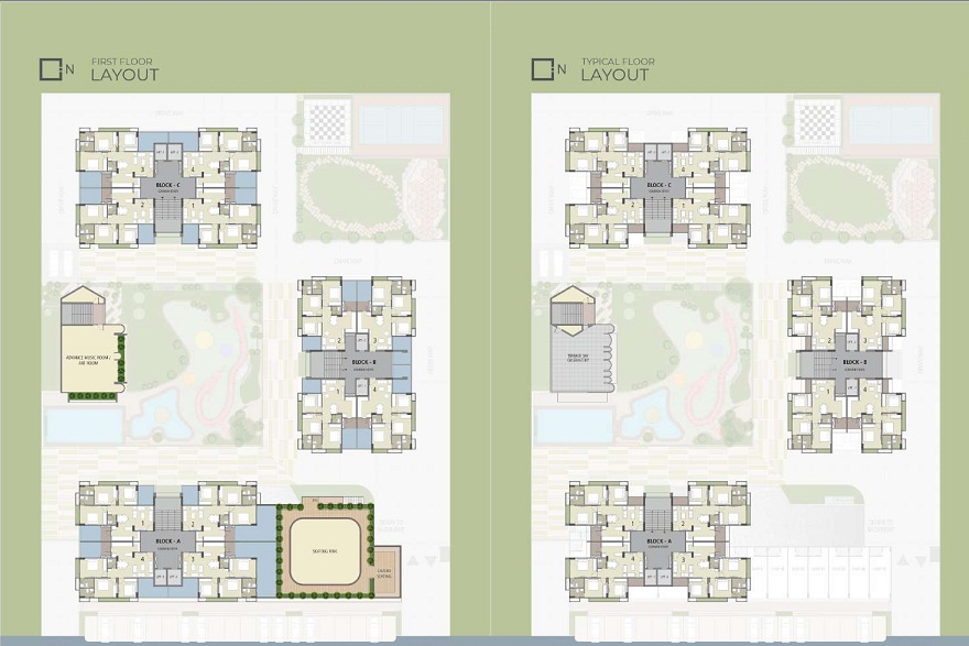 DR/2031  3 BHK Flat For Sale in Gotri, Vadodara.