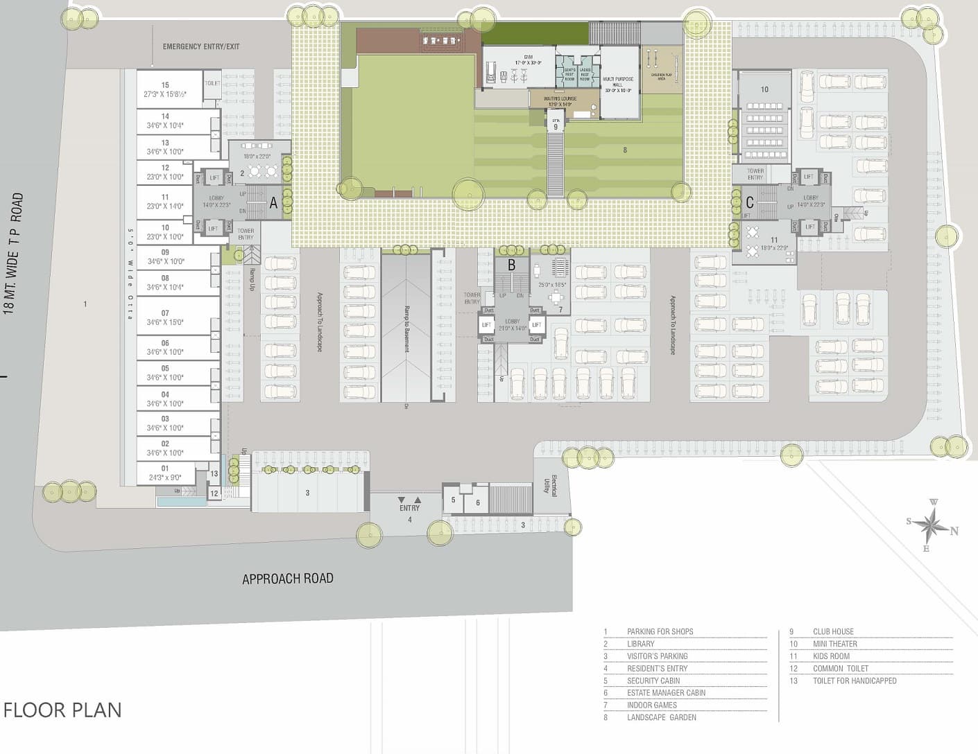 DR/2052  3 BHK Flat For Sale in Gotri, Vadodara.