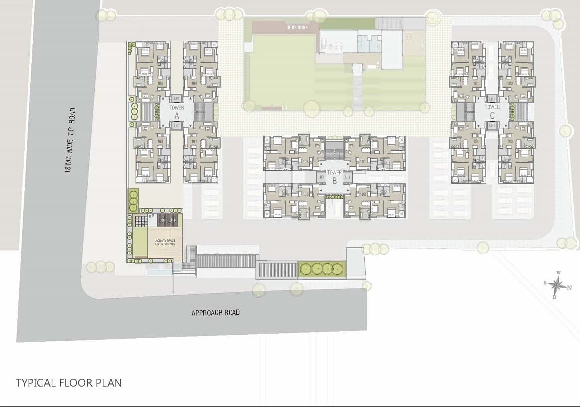 DR/2052  3 BHK Flat For Sale in Gotri, Vadodara.