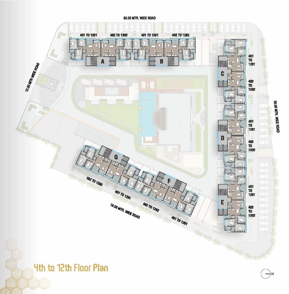 DR/2095  3 BHK Flat For Sale in Gotri, Vadodara.